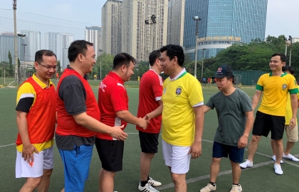 Giao hữu bóng đá nội bộ - Hoạt động gắn kết hiệu quả